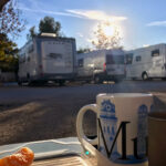 Valencia - Sonne vor dem Wohnmobil genießen