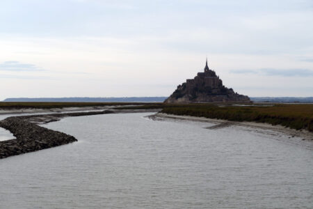 Sonnenuntergang am Mont Saint Michel