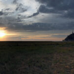 Sonnenuntergang am Mont Saint Michel