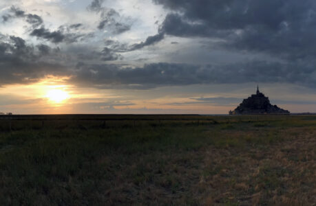 Sonnenuntergang am Mont Saint Michel