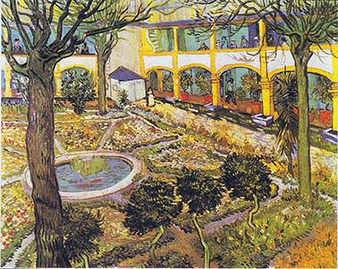 Van Gogh - Garten des Hospitals von Arles